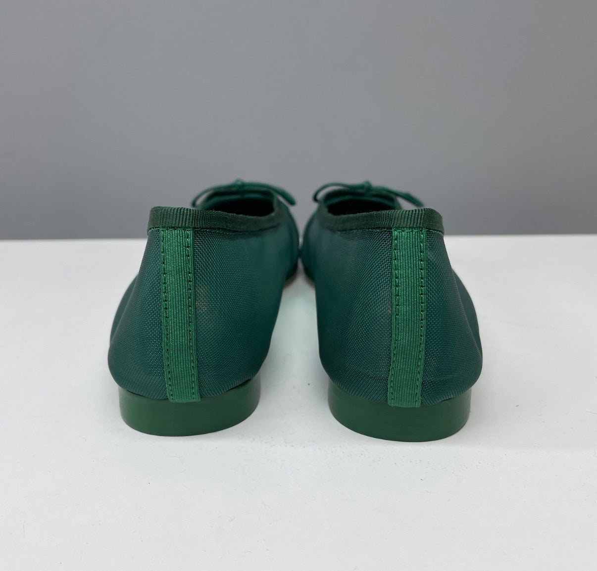 Ballerine transparente verte