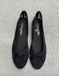 Ballerine transparente noire
