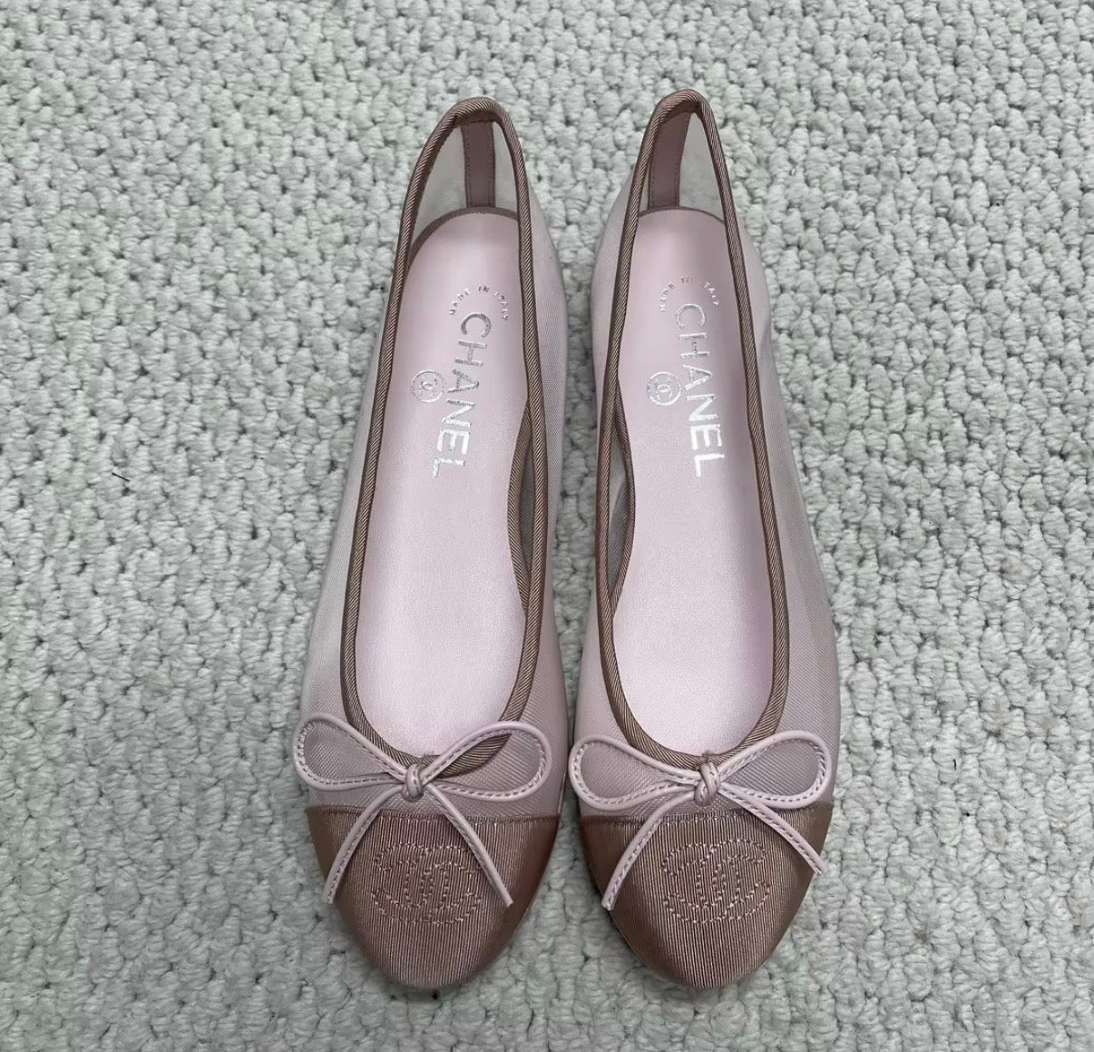 Ballerine transparente rose
