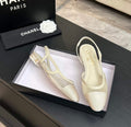 Slingbacks écru