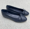 Ballerine matelassé bleu