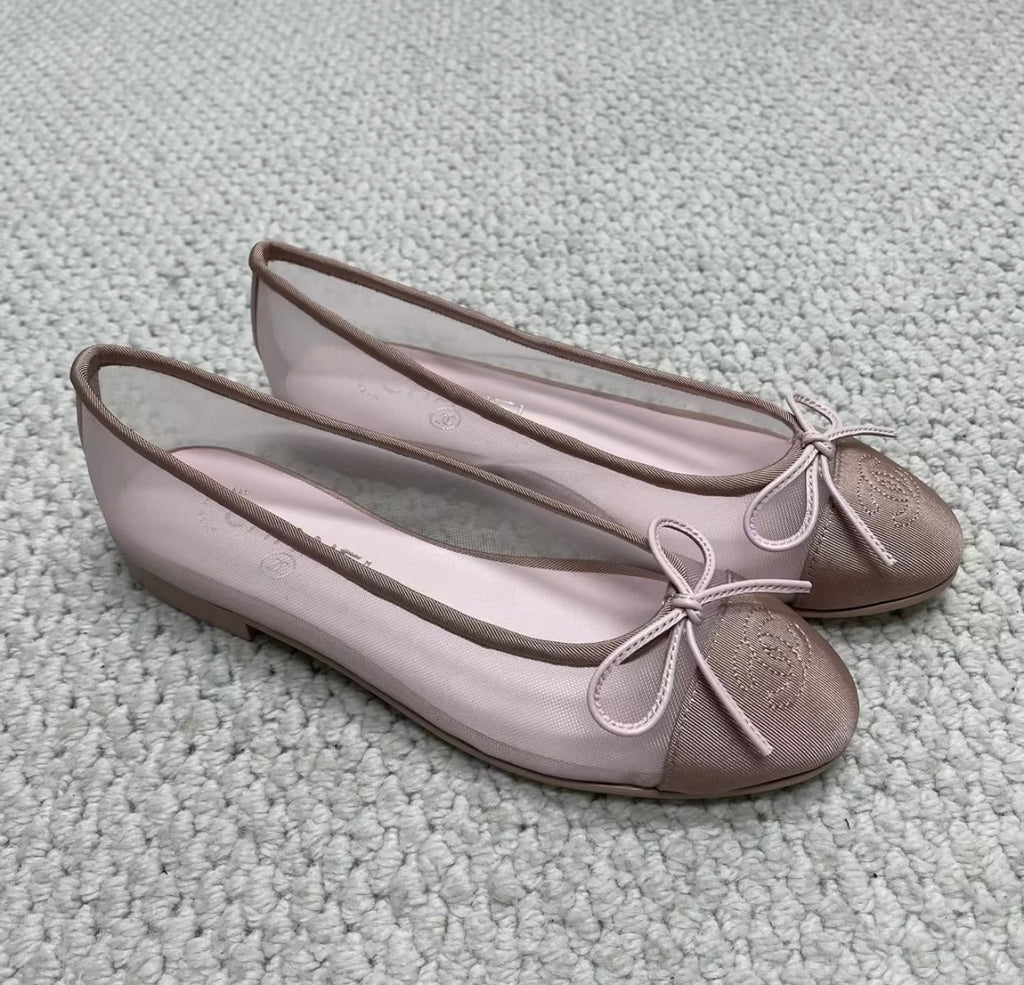 Ballerine transparente rose