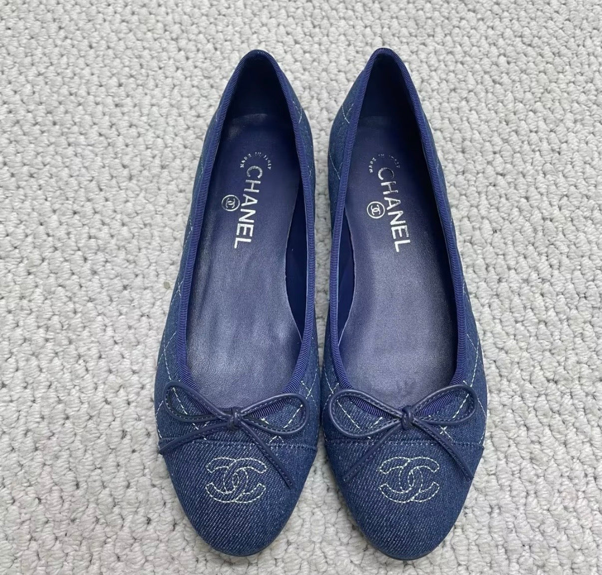 Ballerine effet jean